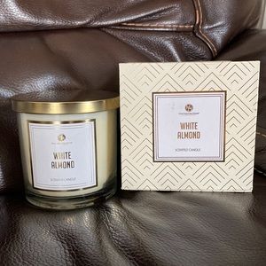 Huntington Home White Almond Scented Candle